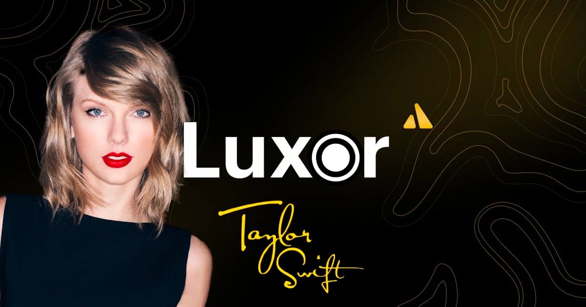 Luxor Partners With Taylor Swift In Effort To Mint "Epic" NFT On First Sat Of Upcoming Halving Block